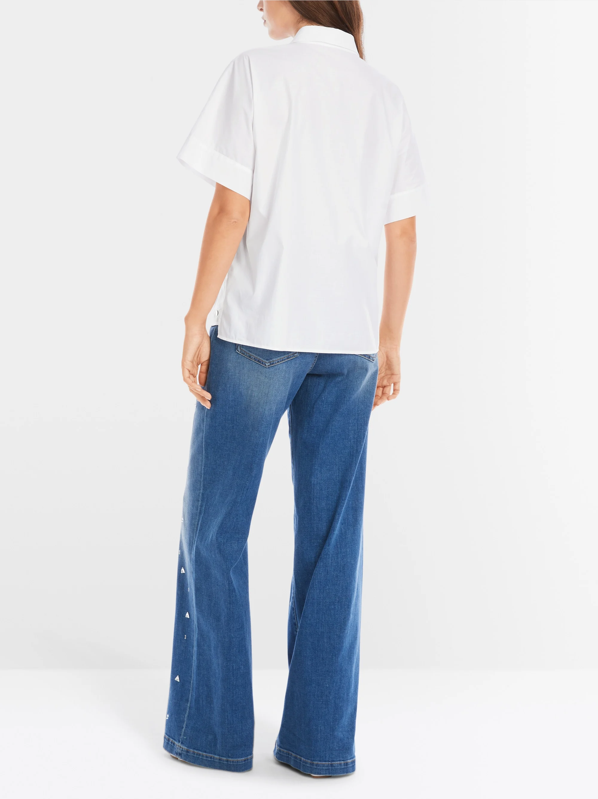 Marc-Cain Minimalist kimono-style shirt blouse