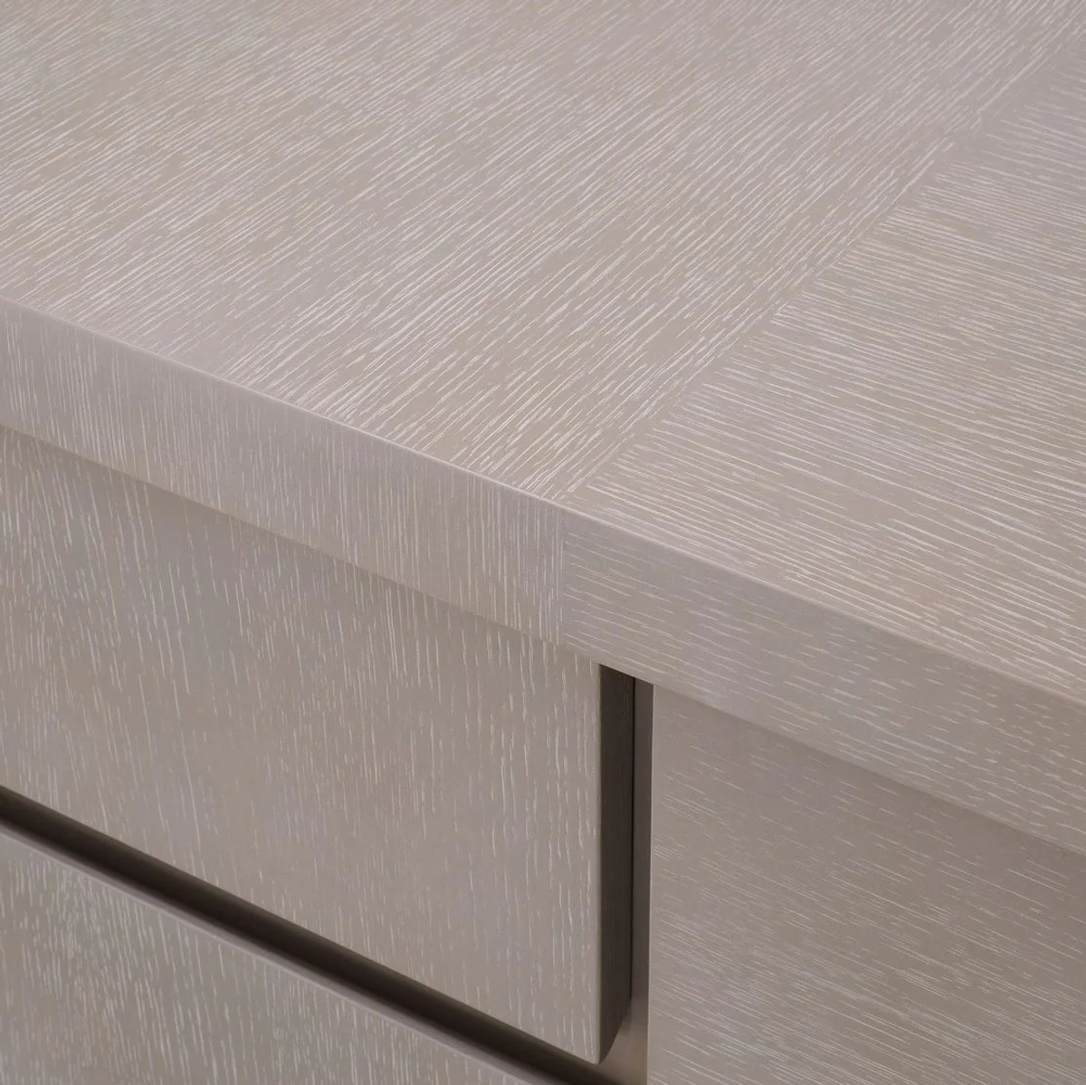 Casa Padrino escritorio de madera maciza de lujo gris 220 x 55 x A. 75,5 cm - Mesa de oficina - Muebles de oficina - Muebles de lujo - Instalaci¨®n de lujo - Calidad de lujo