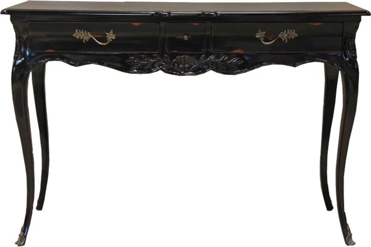 Casa Padrino Baroque Desk Antique Black 120 x 80 x 45 cm - Secretary luxury furniture