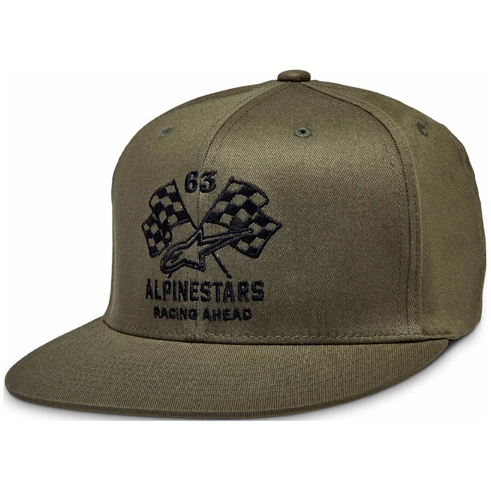 GORRA ALPINESTARS DOUBLE CHECK FLATBILL VERDE / NEGRO
