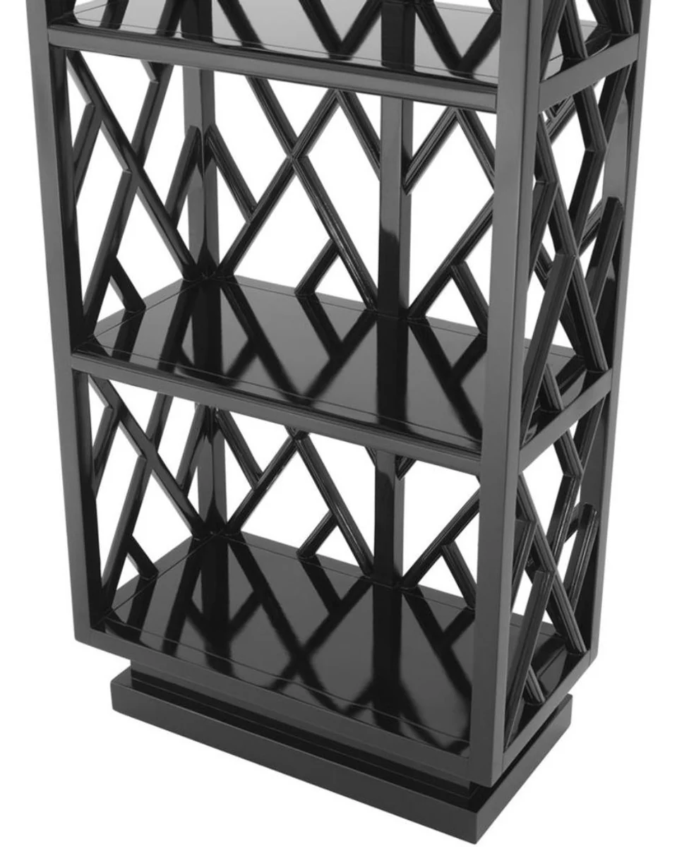 Casa Padrino estanter¨ªa de lujo con mueble piano negro de 65 x 34 x H. 226 cm - muebles de sala