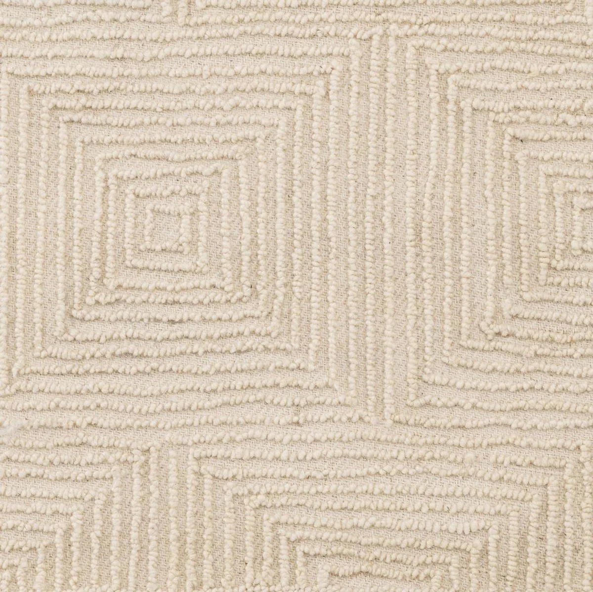 Casa Padrino alfombra de algodón de lujo marfil - Varios Tamaños - Alfombra de lana tejida a mano - Alfombra de Sala de Estar - Calidad de Lujo