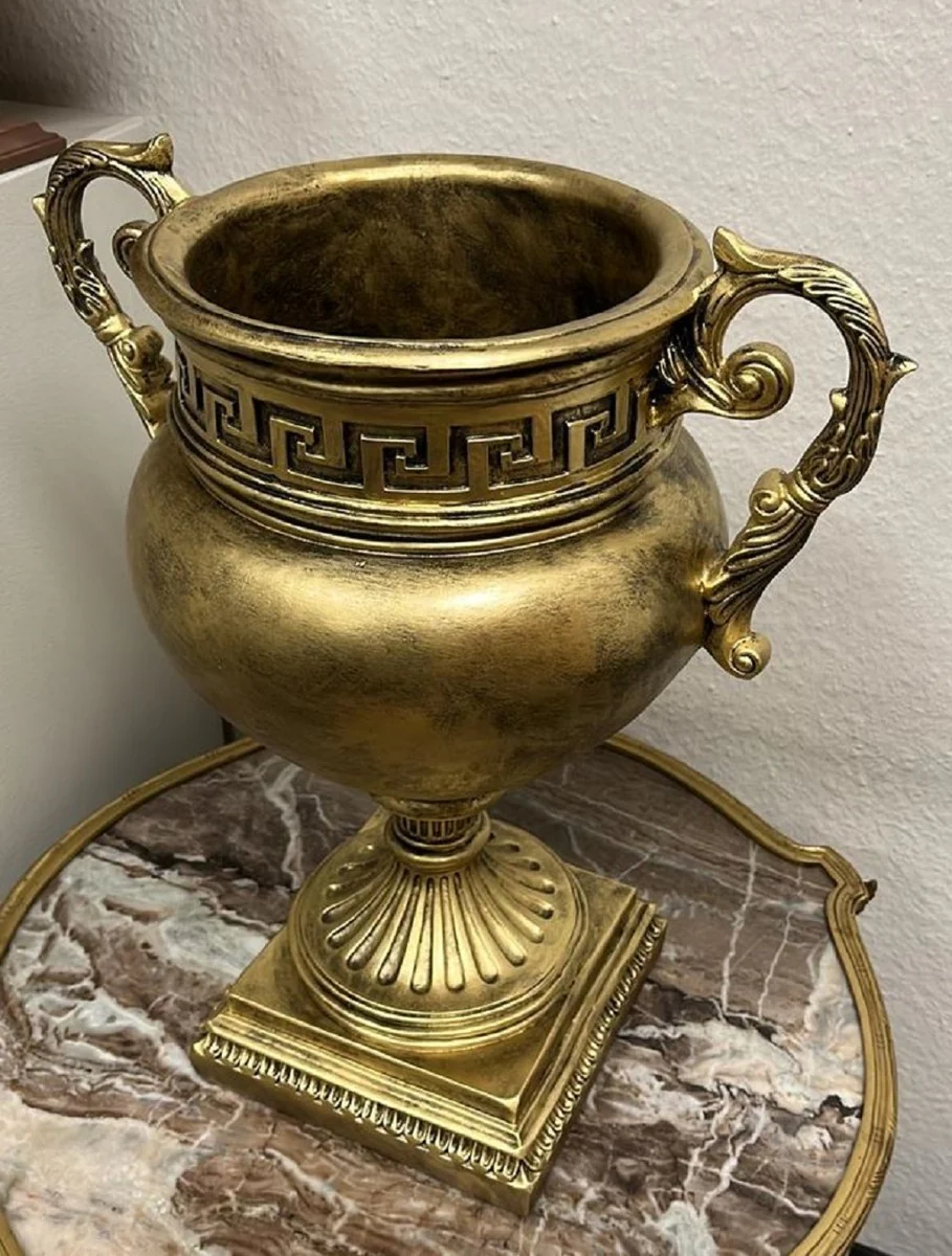 Casa Padrino jarr¨®n decorativo barroco oro antiguo A. 50 cm - Magn¨ªfico florero de estilo barroco - Accesorios decorativos de estilo barroco