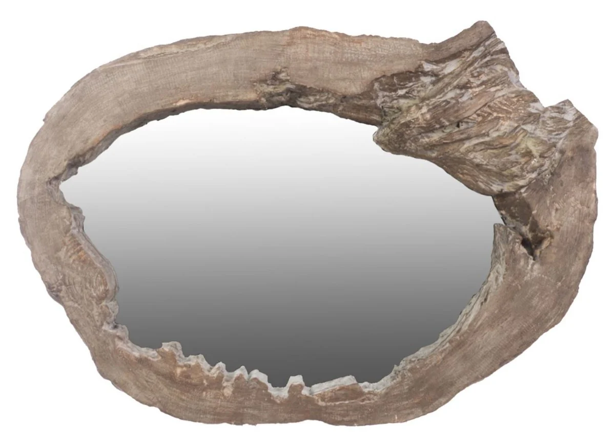 Casa Padrino espejo de pared / espejo de dise?o en ¨®ptica de ra¨ªz marr¨®n 110 x 14 x H. 80 cm - Muebles de Dise?o