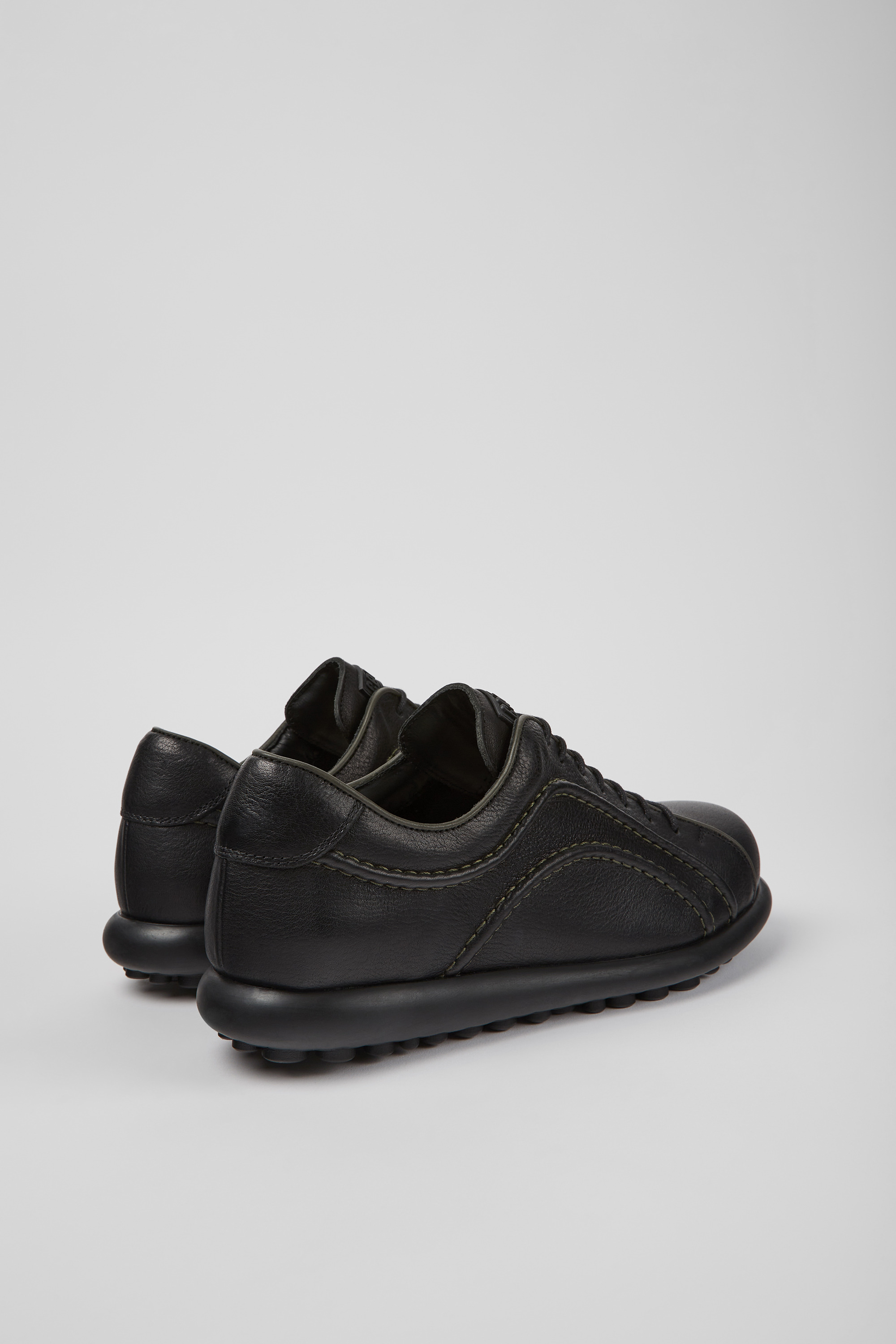 Pelotas - Black vegetable tanned leather  shoes for men