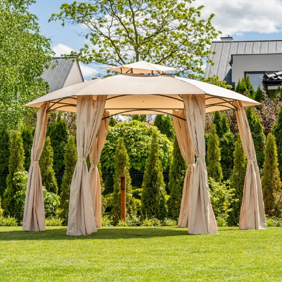 Casa Padrino pabell¨®n de lujo beige 360 ????x A. 270 cm - Muebles de jard¨ªn y terraza