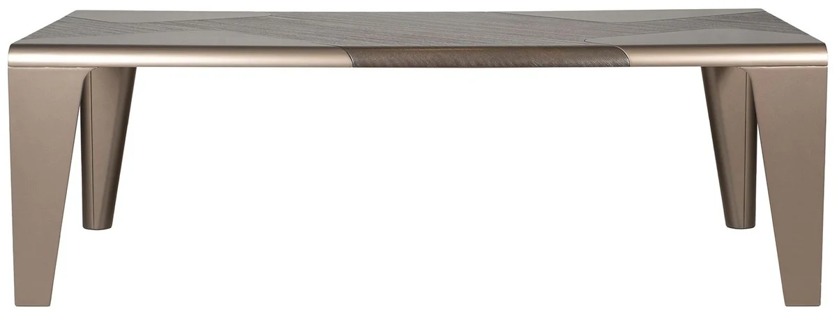 Casa Padrino mesa de comedor de lujo marr¨®n oscuro / bronce 235 x 110 x A. 77 cm - Mesa de comedor rectangular - Muebles de comedor - Muebles de hotel - Muebles de lujo - Calidad de lujo