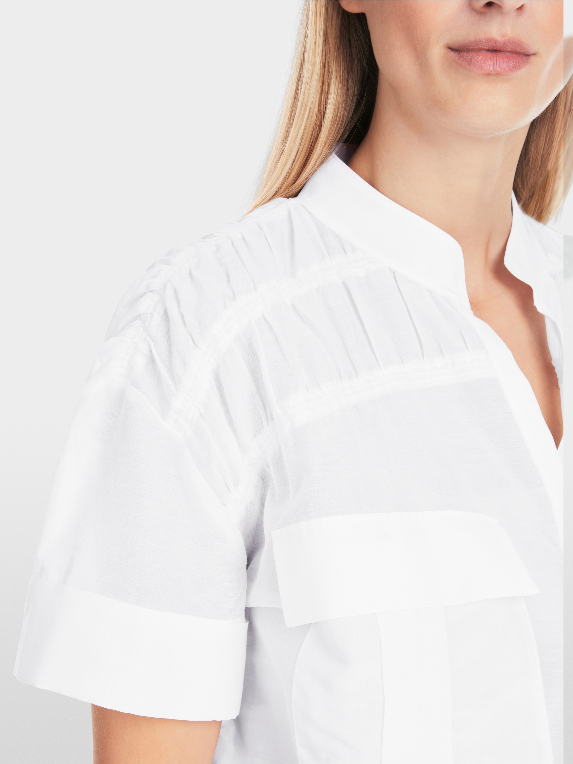 Marc-Cain Semi-transparent smock blouse