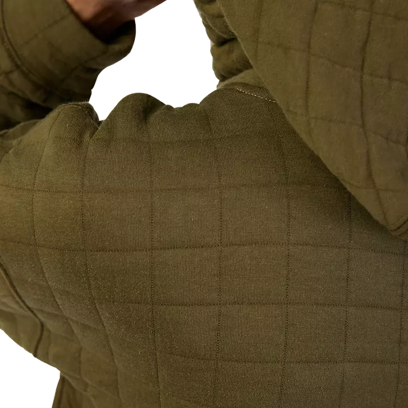 Womens Quilted Zip Hoodie