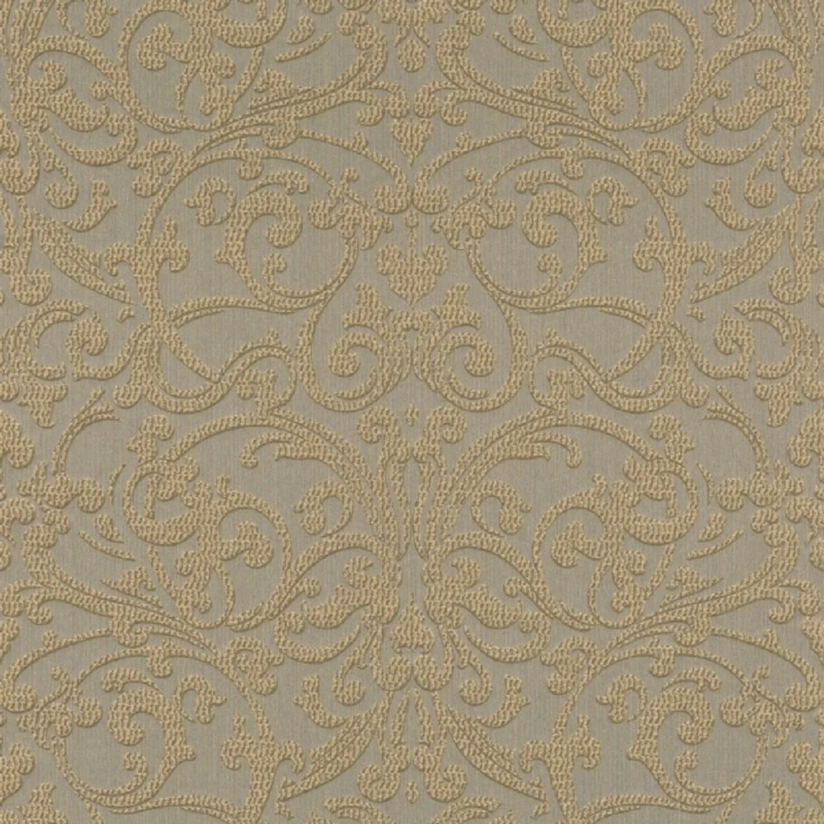 Casa Padrino Papel Tapiz Textil Barroco Marrón / Oro - 10,05 x 0,53 m - Papel Pintado de Tela con Superficie Texturizada