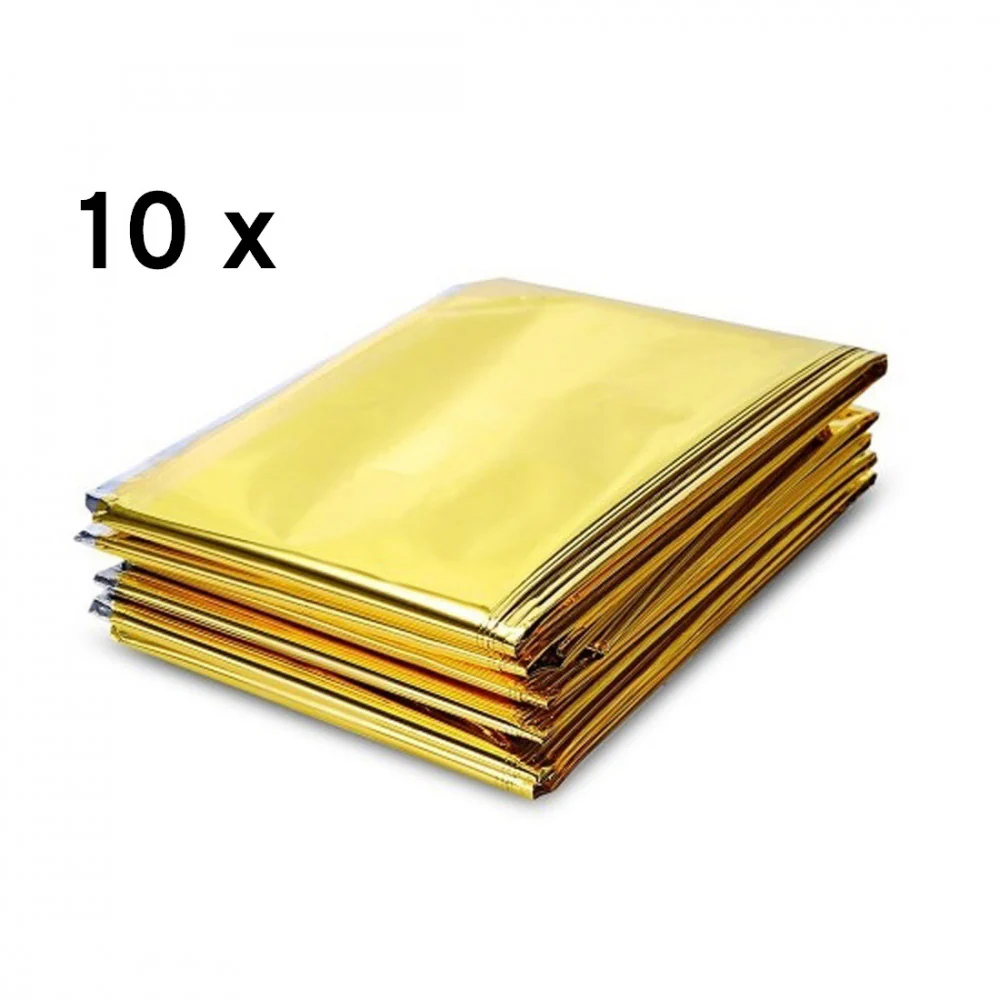 Pack 10 mantas isotérmicas de emergencia Hosa MANTA SUPERVIVENCIA