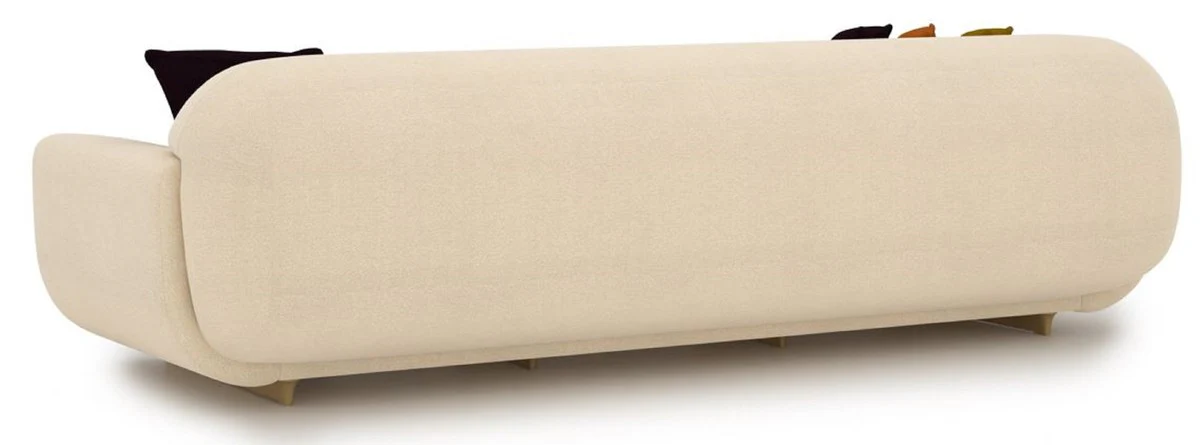 Casa Padrino sof¨¢ de lujo crema / beige 250 x 105 x A. 70 cm - Sof¨¢ de sal¨®n - Sof¨¢ de hotel - Muebles de sal¨®n - Muebles de hotel - Muebles de lujo - Interiores de lujo - Interiores de sal¨®n