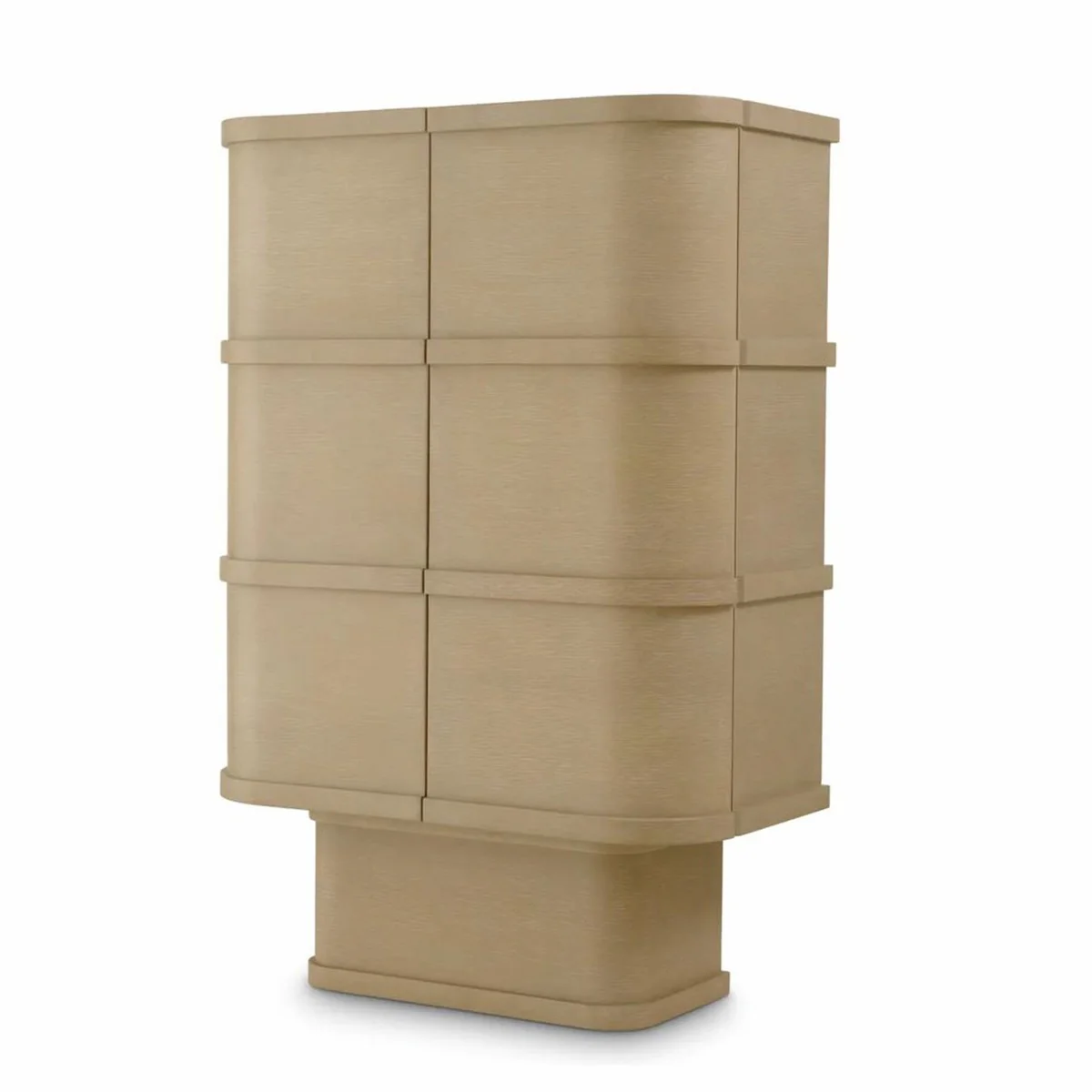 Casa Padrino armario bar / gabinete de vino de lujo con 2 puertas beige A. 145,5 cm - Muebles de bar
