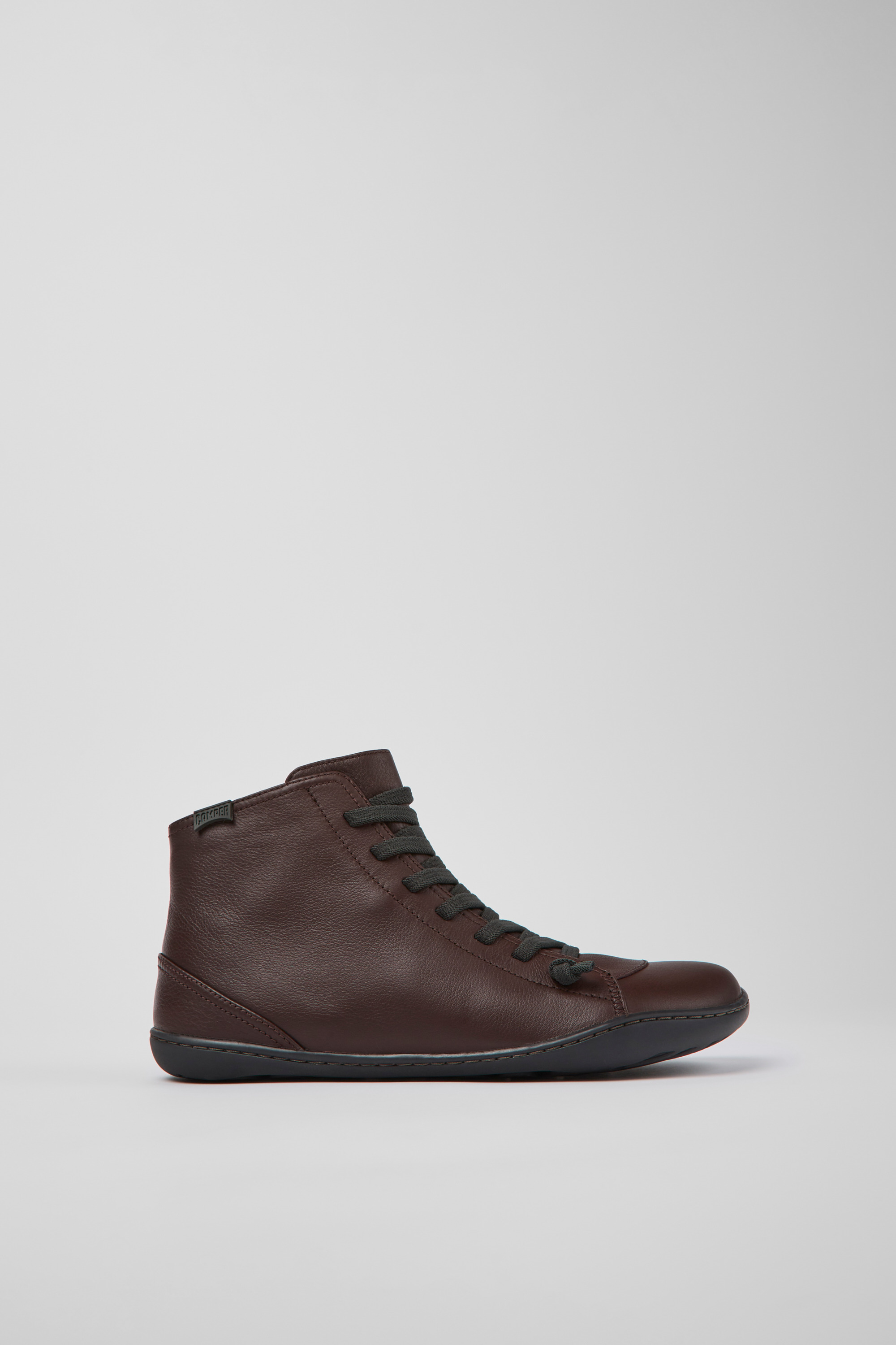 Peu - Burgundy leather ankle boots for women