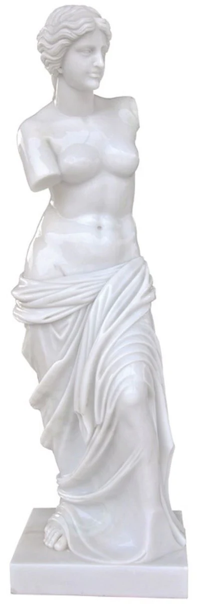 Casa Padrino Escultura de M¨¢rmol Deco Art Nouveau de Lujo Mujer Blanco A. 180 cm