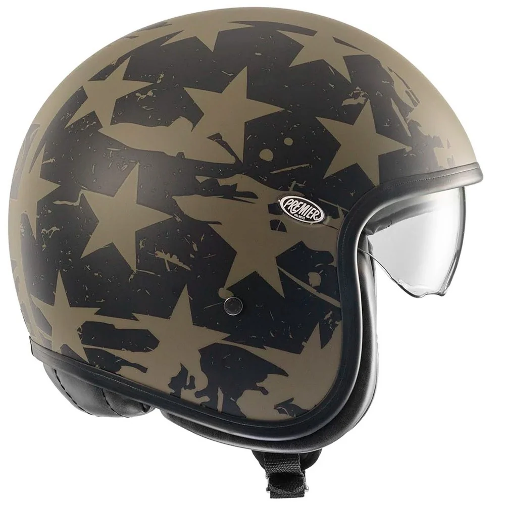 CASCO JET PREMIER VINTAGE US MILY BM - VERDE