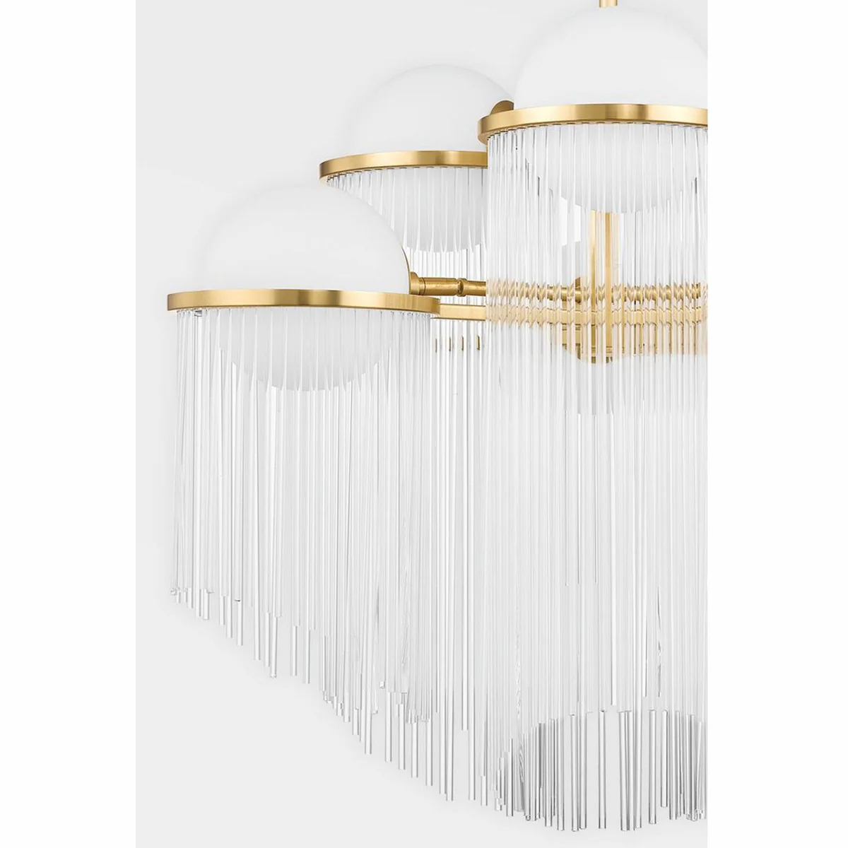 Casa Padrino l¨¢mpara de ara?a de lujo en lat¨®n antiguo / blanco ? 80 x A. 67,4 cm - Luxury Interior