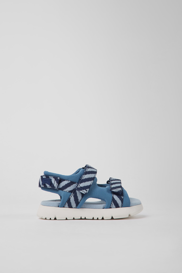 Caterpillar Blue fabric sandals for boys