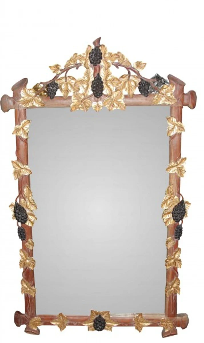 Casa Padrino baroque wall mirror grapes brown / gold / black antique look 141 x w 85 cm - hotel, restaurant furniture