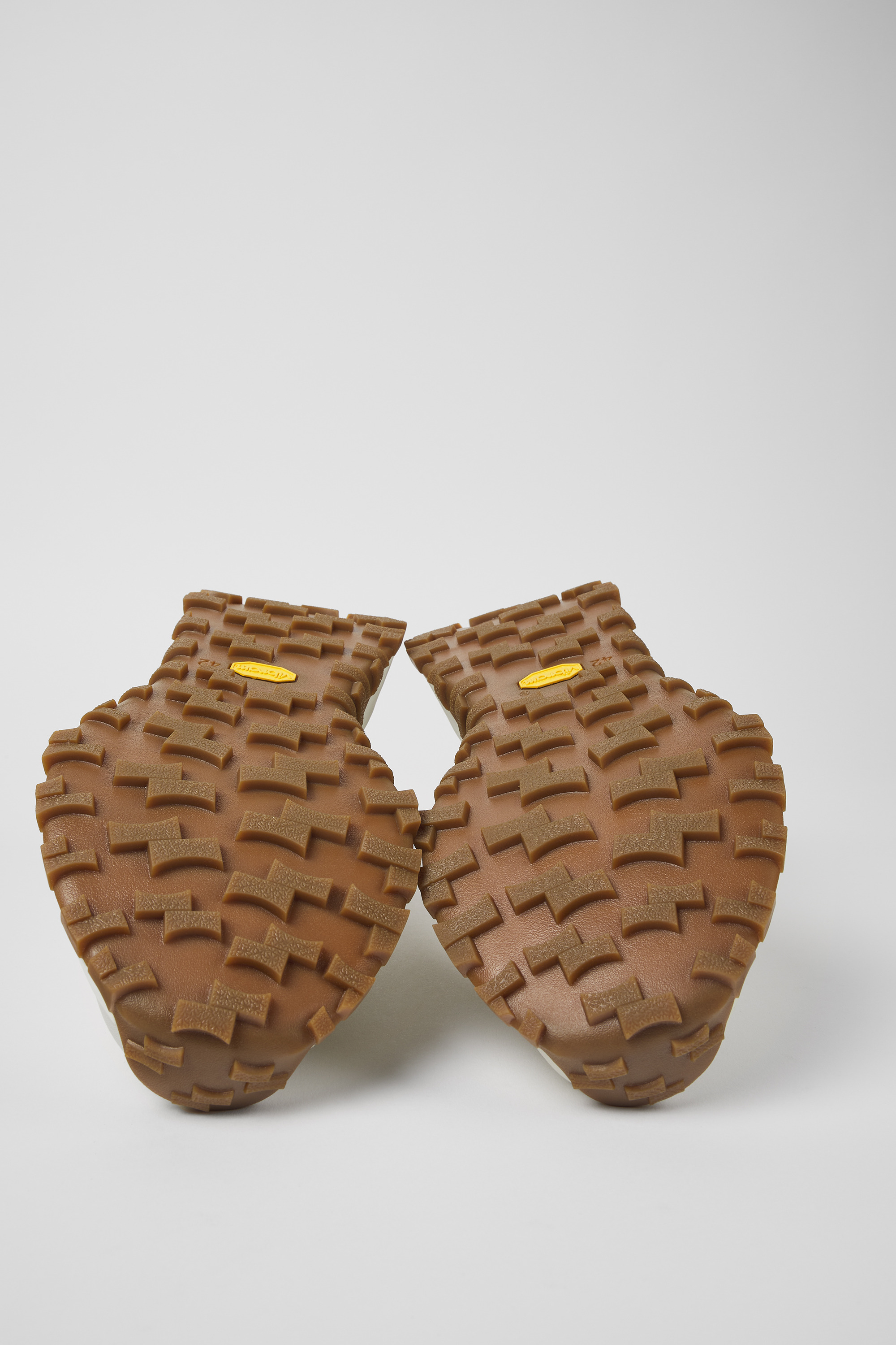 Drift Trail VIBRAM - White non-dyed leather sneakers for men