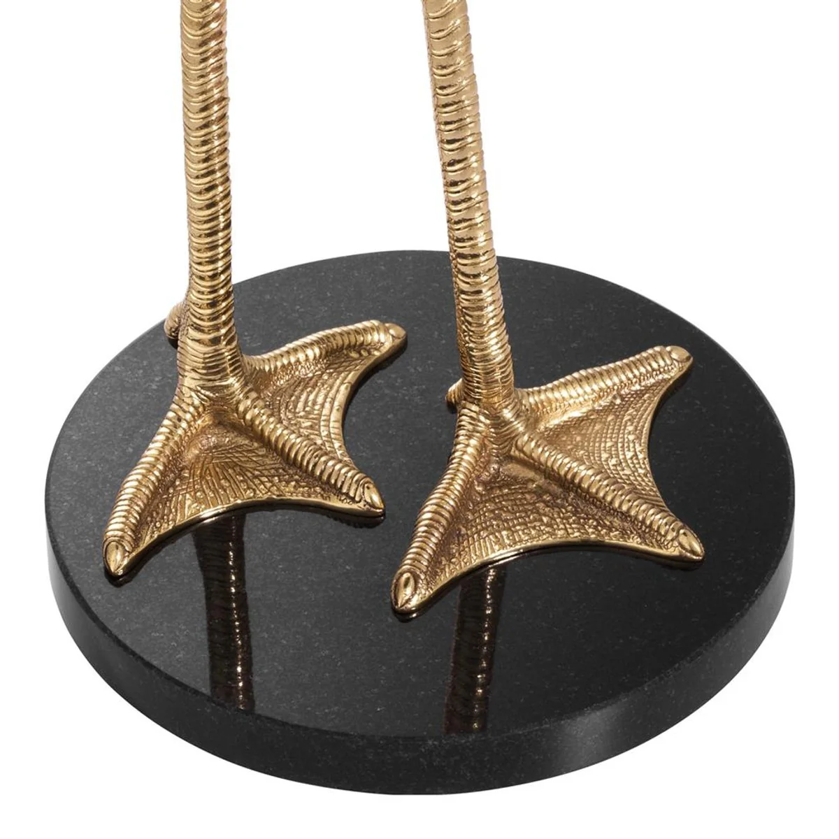 Mesa auxiliar de la sala de estar de Casa Padrino en lat¨®n dorado con encimera de m¨¢rmol negro 41 x Alt. 62 cm - Edici¨®n limitada