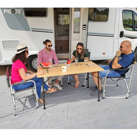 Soplair Agora Mesa bambú 100 x 68 - Mesa camping plegable