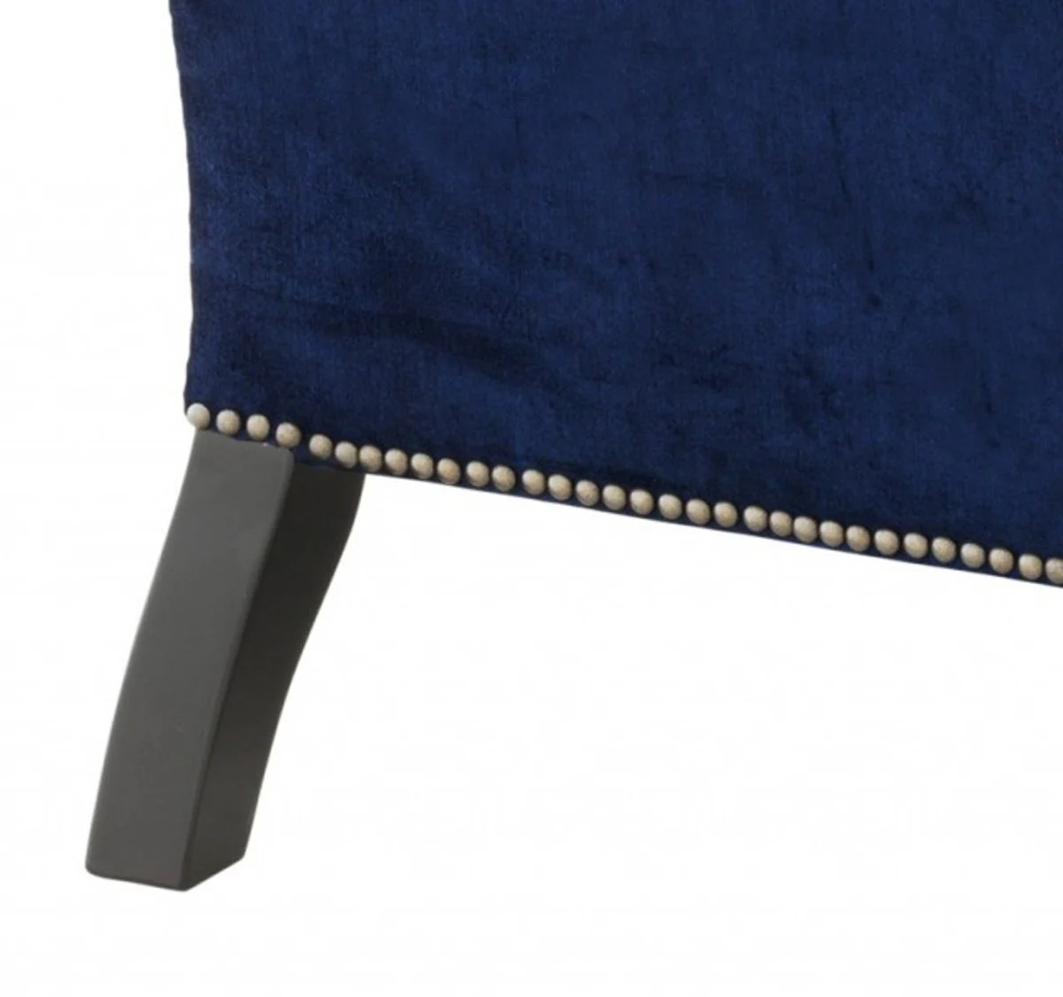 Casa Padrino luxury baroque armchair Royal Blue / Black piano lacquer - lounge chair - Luxury Collection - Art Deco - Belle Epoque