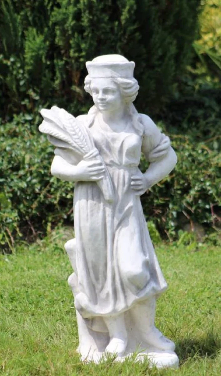 Casa Padrino conjunto de 4 esculturas decorativas de jard¨ªn Art Nouveau gris A. 75 cm