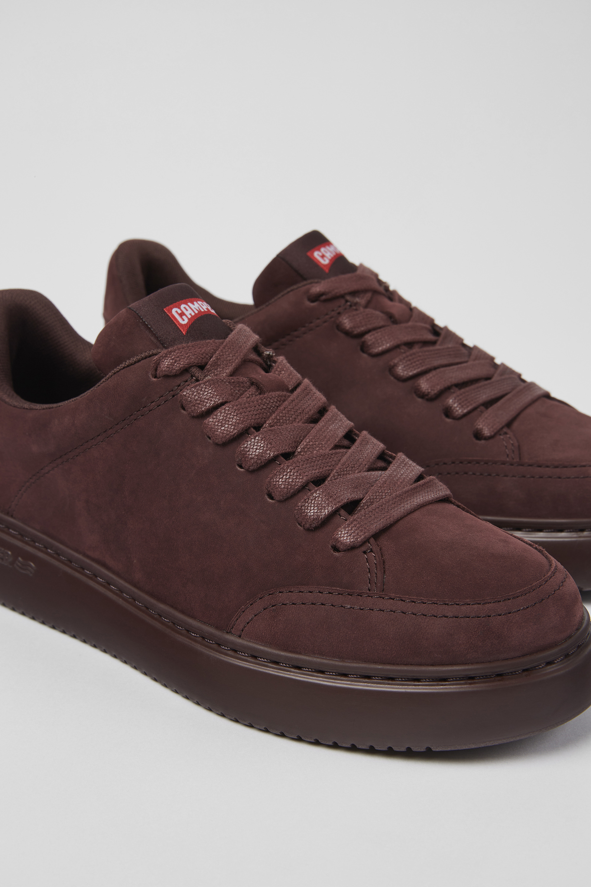 Runner K21 - Burgundy nubuck sneakers for women
