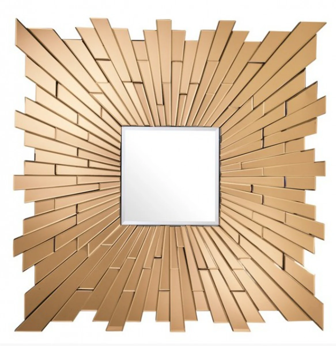 Casa Padrino Luxury Design wall mirror Gold B 120 x H 120 cm - Art Deco Luxury Hotel Collection