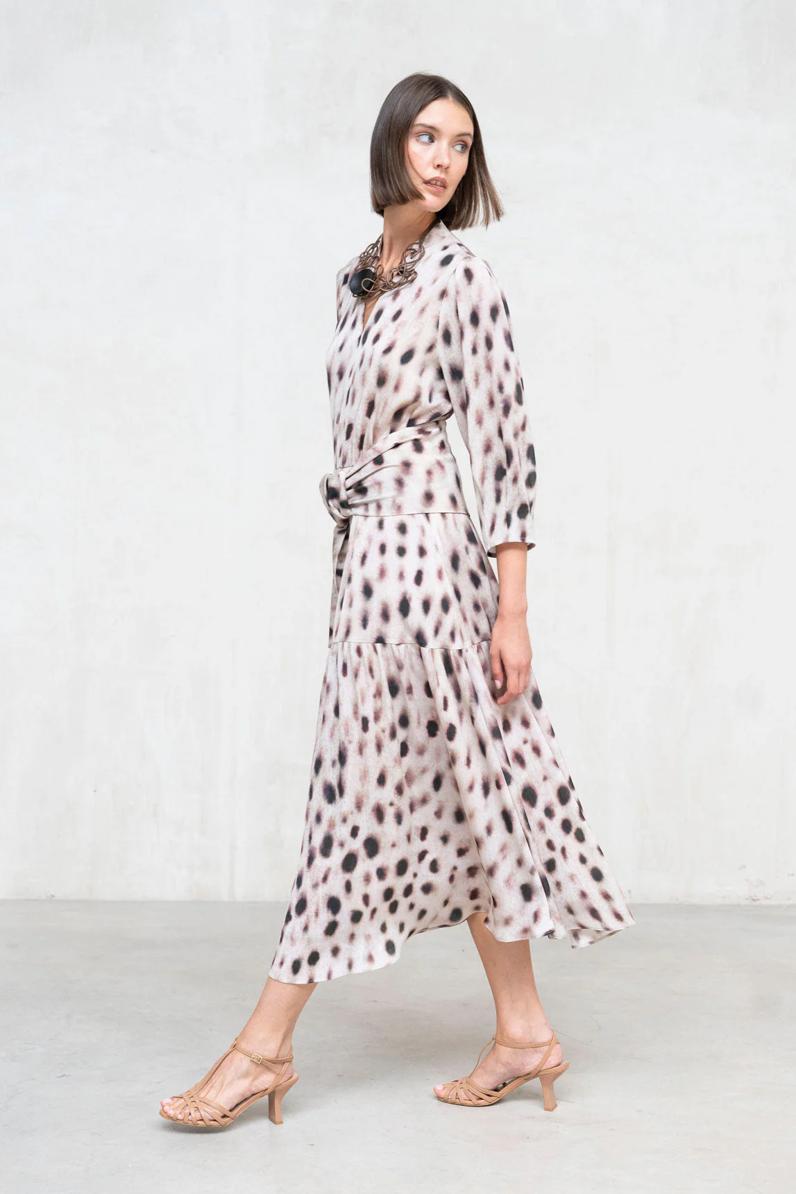 Rivera-spain Vestido Savia estampado