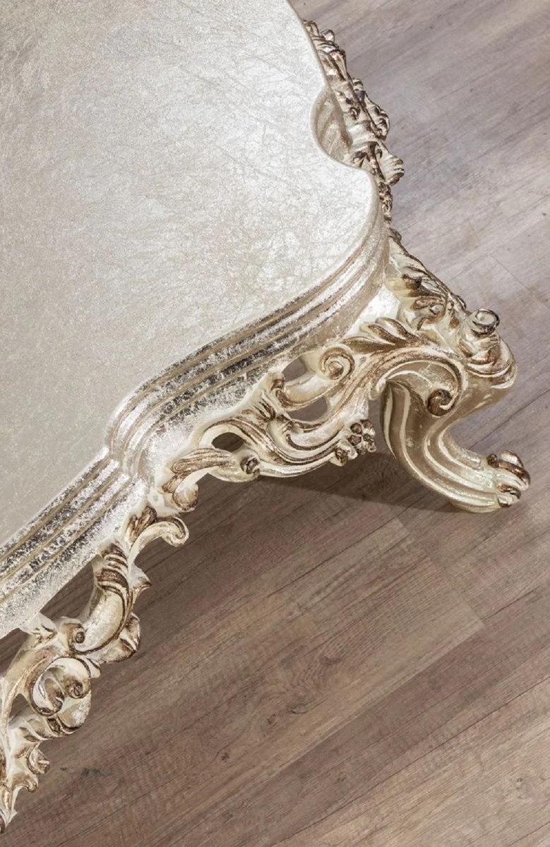 Casa Padrino mesa de centro barroco de lujo oro antiguo - Mesa de sal¨®n de madera maciza hecho a mano en estilo barroco - Muebles de sal¨®n barrocos - Noble y Magn¨ªfico