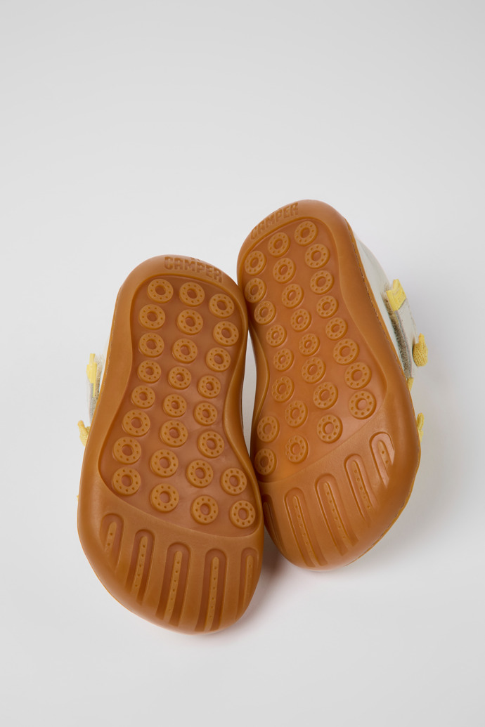 Peu White leather shoes for children