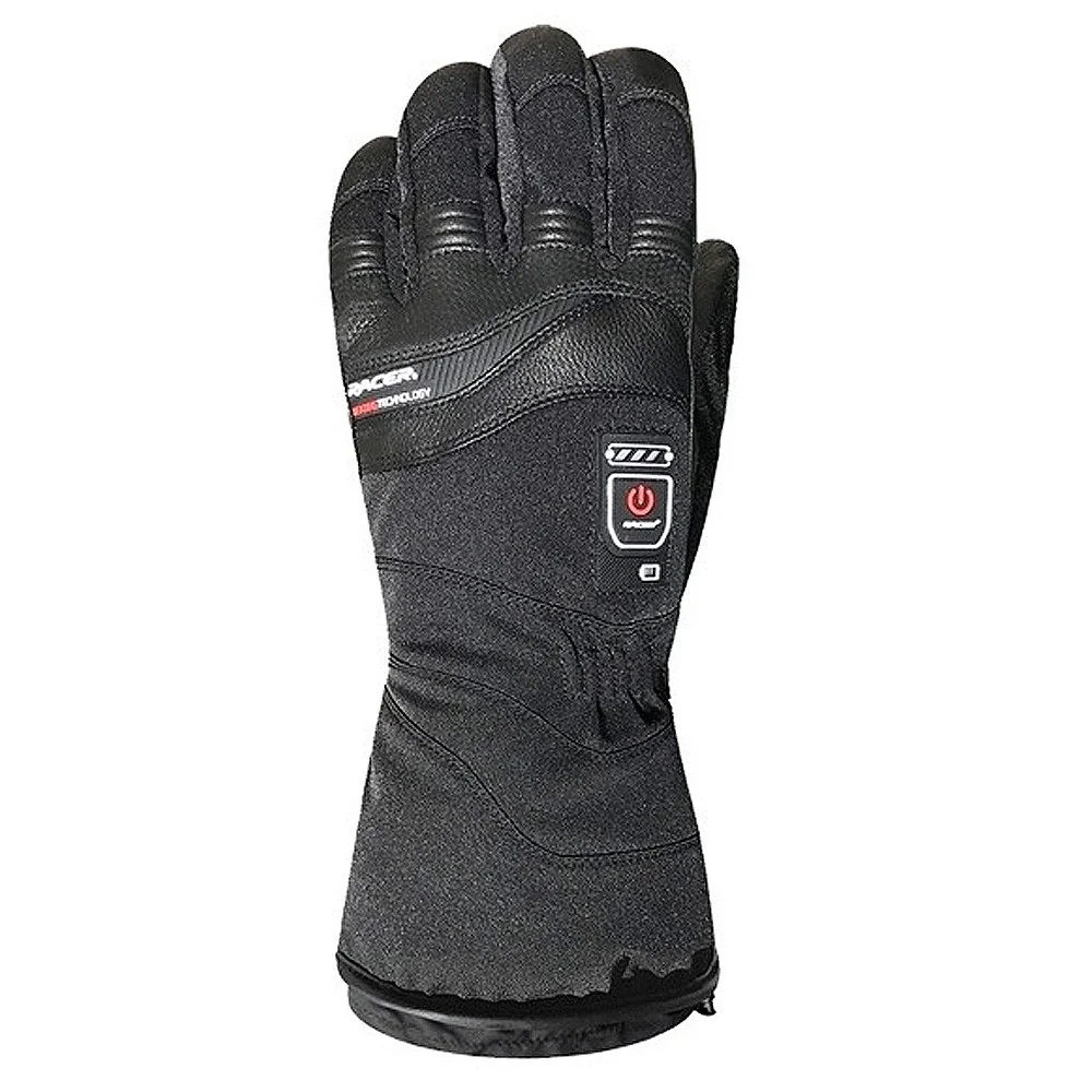 GUANTE RACER CONNECTIC2 CALEFACTADO + BATERIAS NEGRO