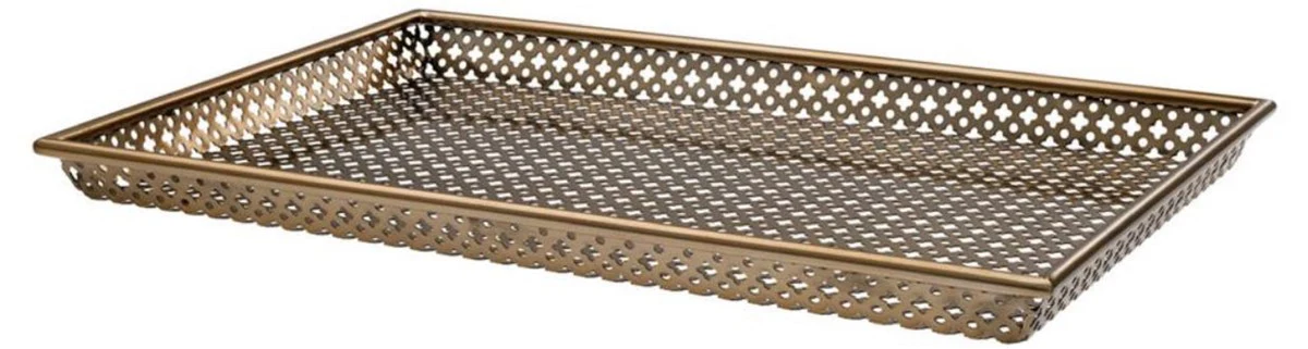 Casa Padrino bandeja de servir de lujo latón antiguo 52 x 35 x H. 3,5 cm - Accesorios Gastronómicos