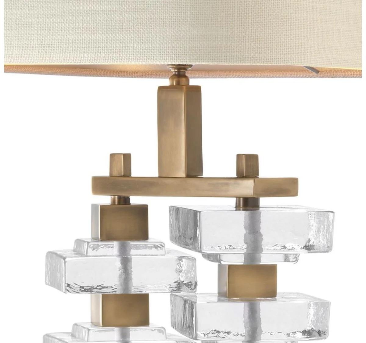 Casa Padrino lámpara de mesa con pantalla natural 27 x 40 x H. 77 cm - Muebles de Hotel y Restaurante de Lujo