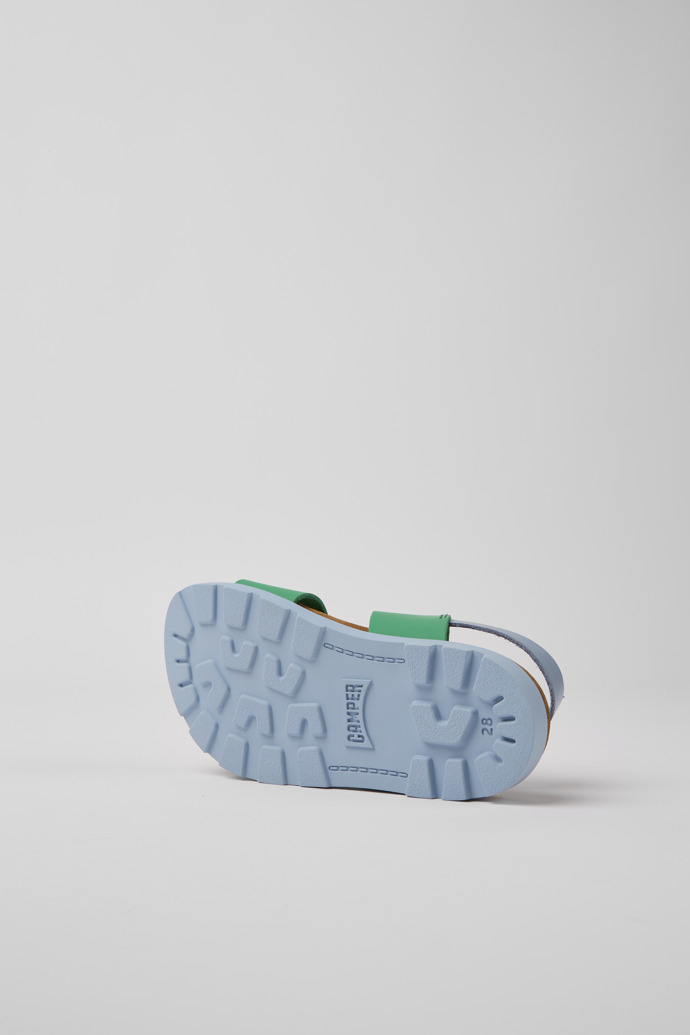 Brutus Sandal Blue and green leather sandals for boys