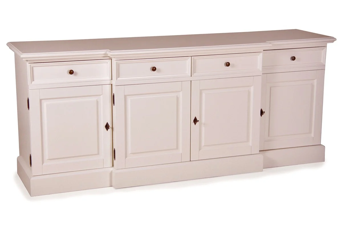 C¨®moda Shabby Chic Country Pad Dresser White W 217 cm - H 90 cm Mueble de comedor con vestidor