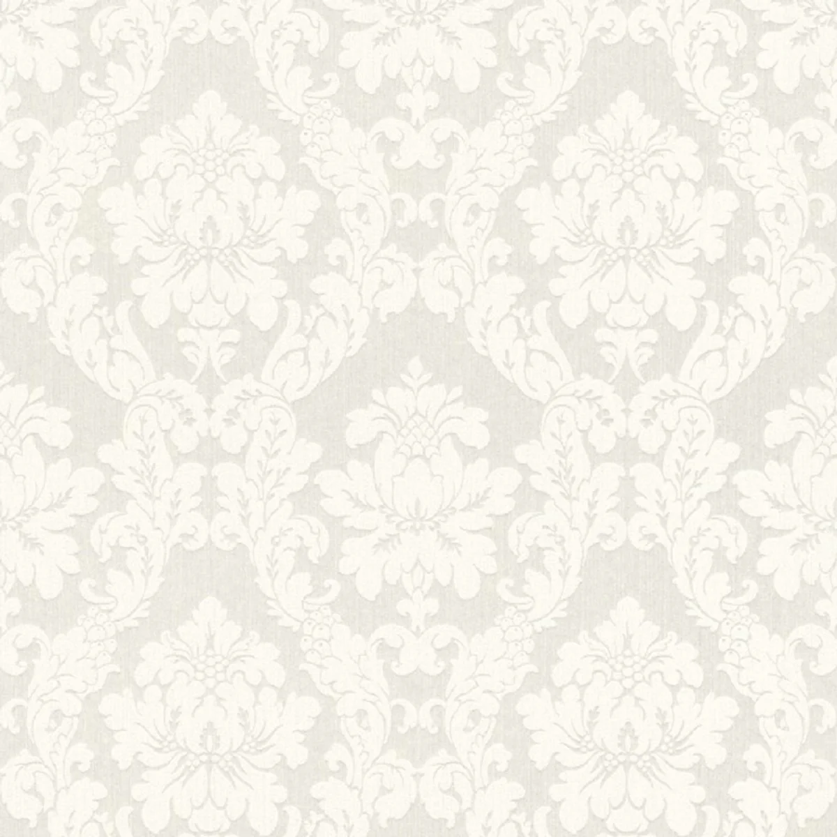 Casa Padrino Papel Pintado Textil / Papel Pintado de Tela Viscosa Barroco Blanco - 10,05 x 0,53 m - Papel Pintado Barroco