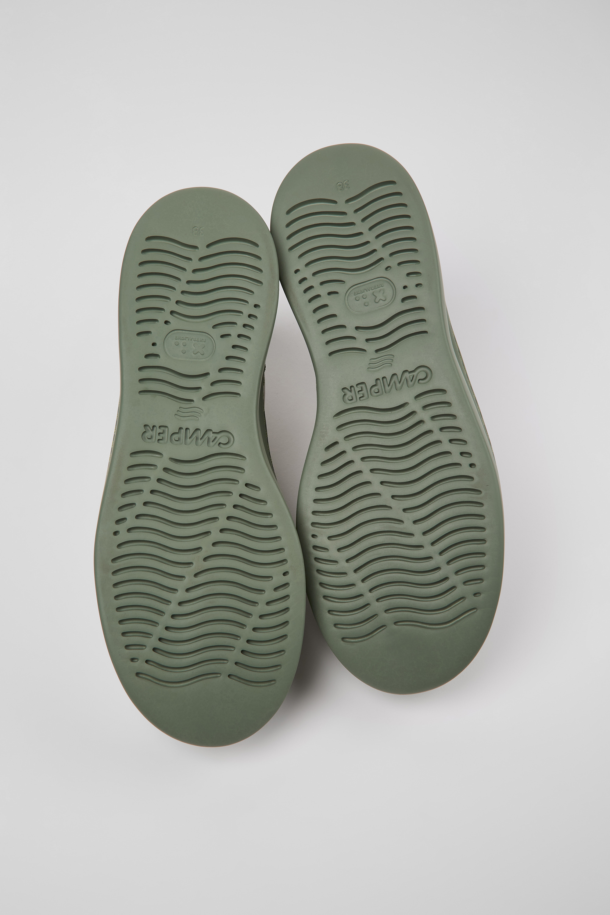 Runner Up - White non-dyed leather sneakers for women