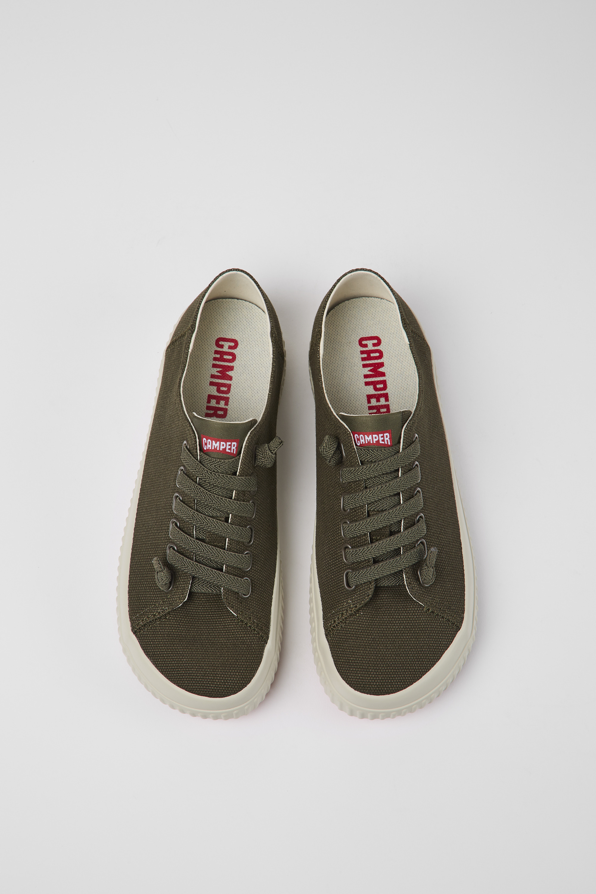 Peu Roda - Green recycled cotton sneakers for women