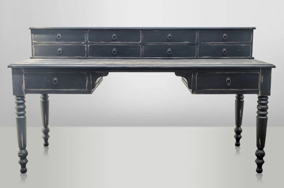 Casa Padrino luxury antique style secretary desk - Solid Wood England Vintage - Empire Art Nouveau Baroque colonial - solid wood