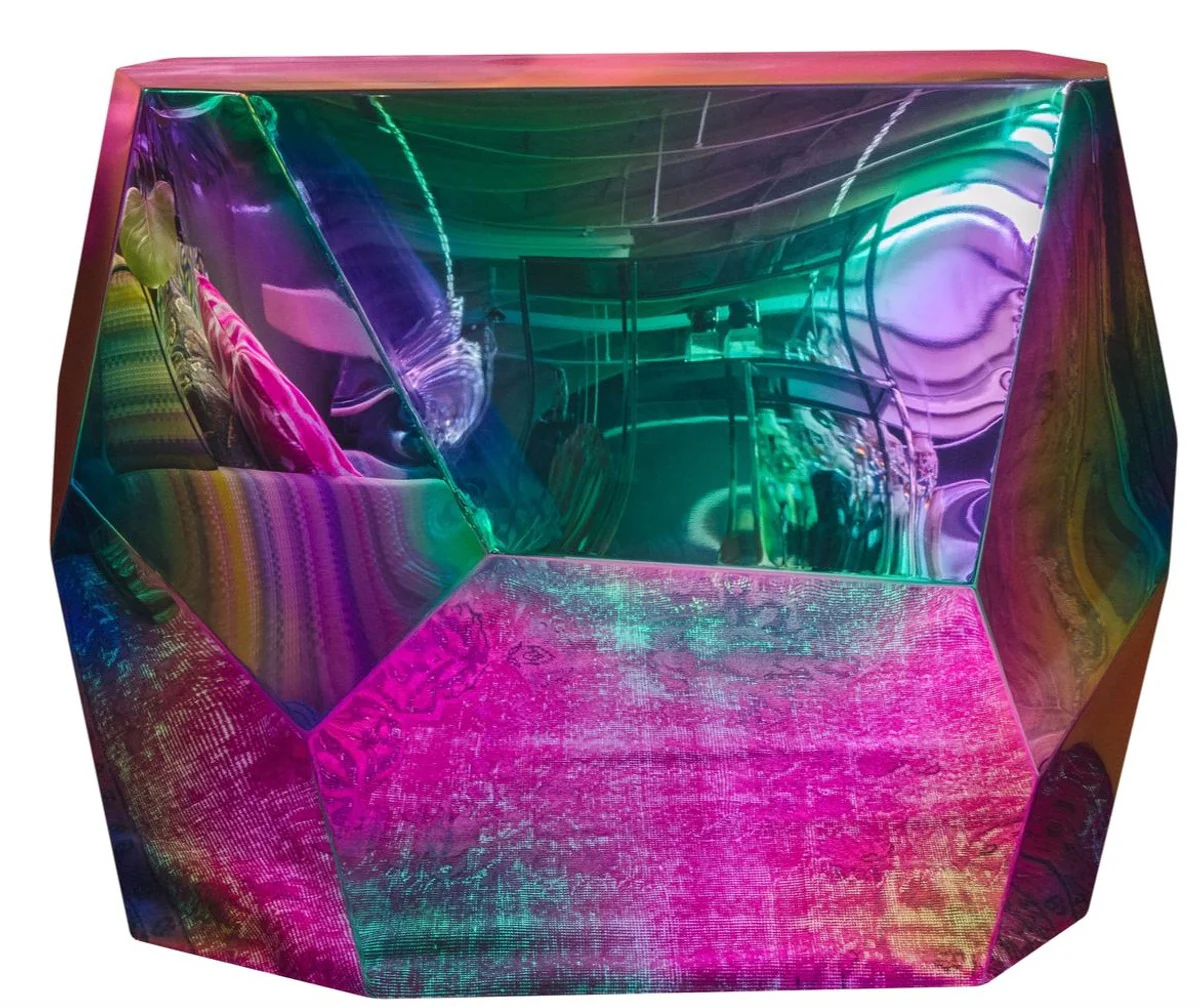 Casa Padrino consola de diseño titanio 125 x 54 x H. 100 cm - colección de diseño