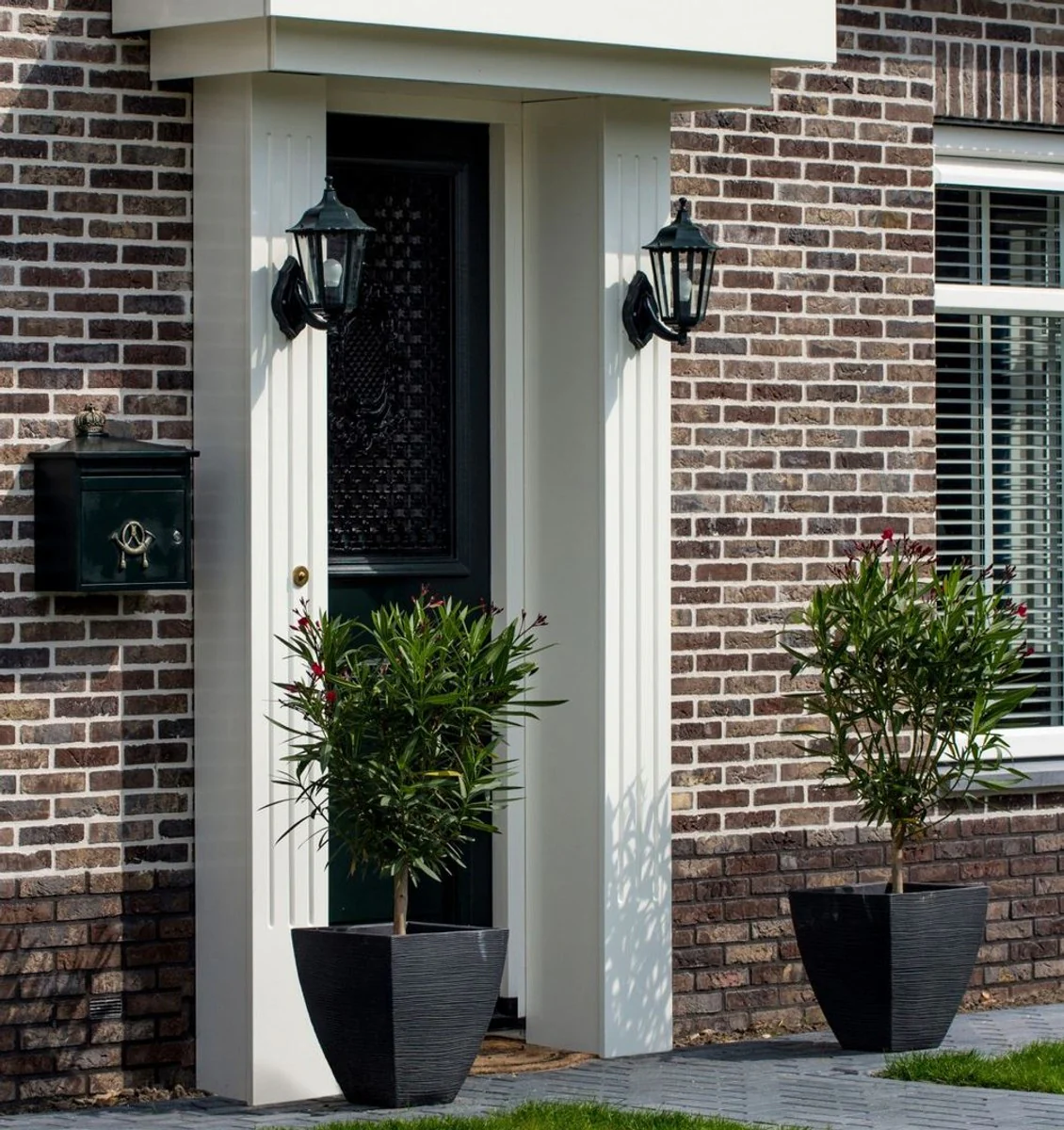 Casa Padrino barroco luz de la pared exterior / linterna al aire libre 20 x 25 x H. 44 cm - Varios Colores - Luz Exterior Barroco