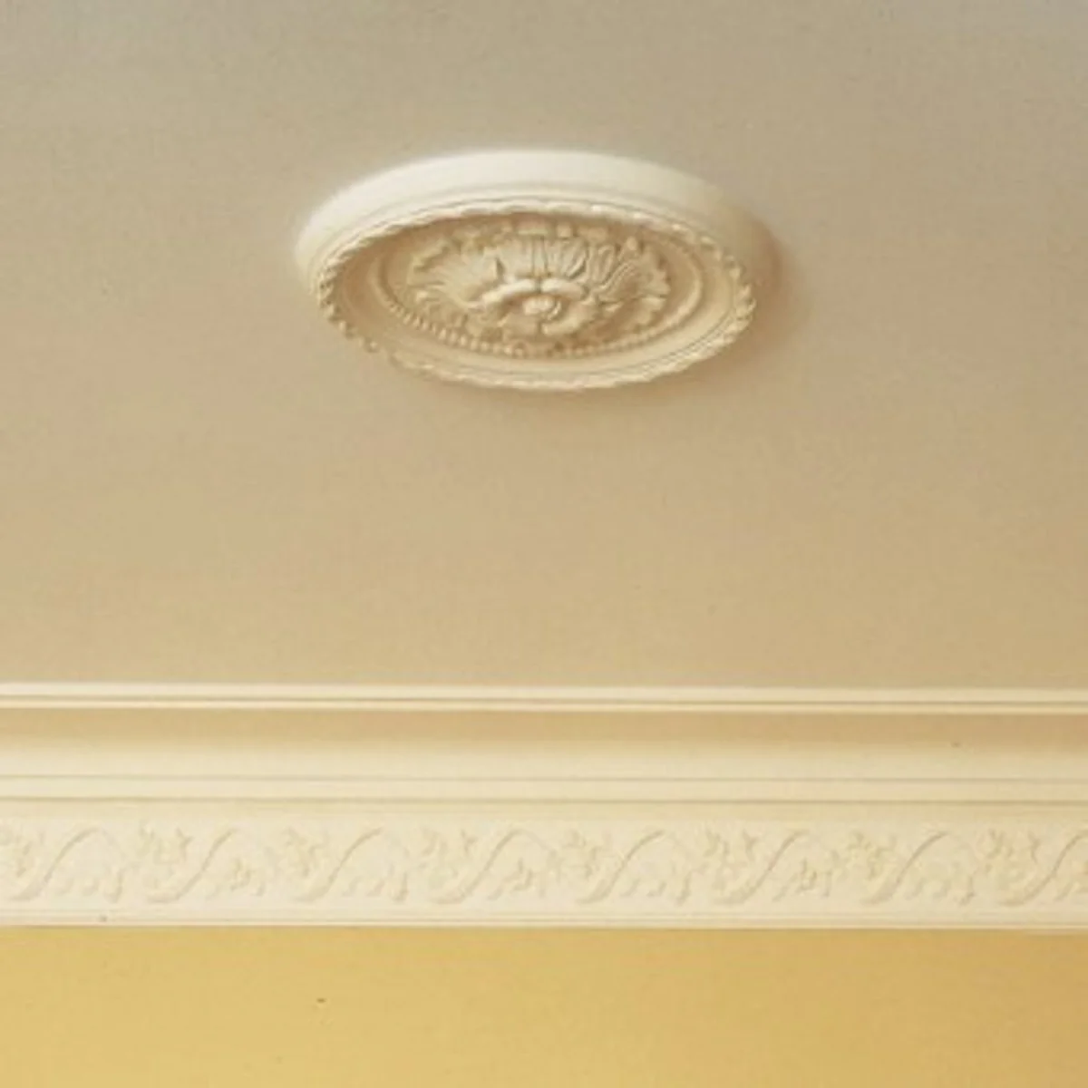 Casa Padrino stucco rosette 28 x 28 cm ceiling stucco ceiling rose stucco rosette Wall rosette Baroque Nouveau
