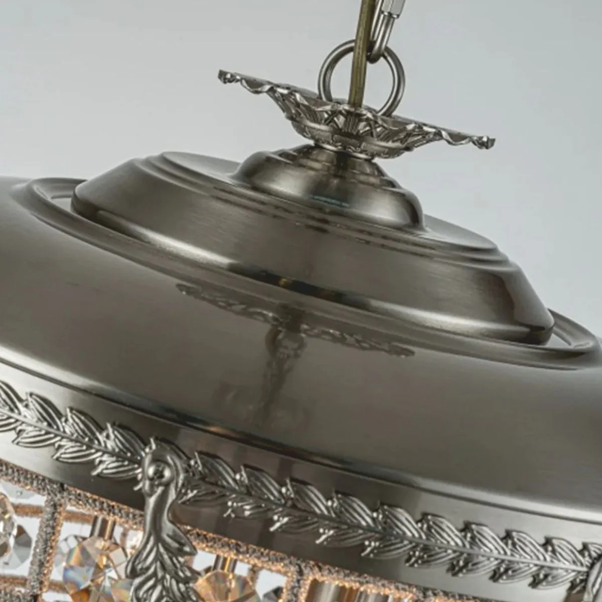 Casa Padrino l¨¢mpara de ara?a de cristal barroco plata ? 38 x Al. 65 cm - Luces barrocos