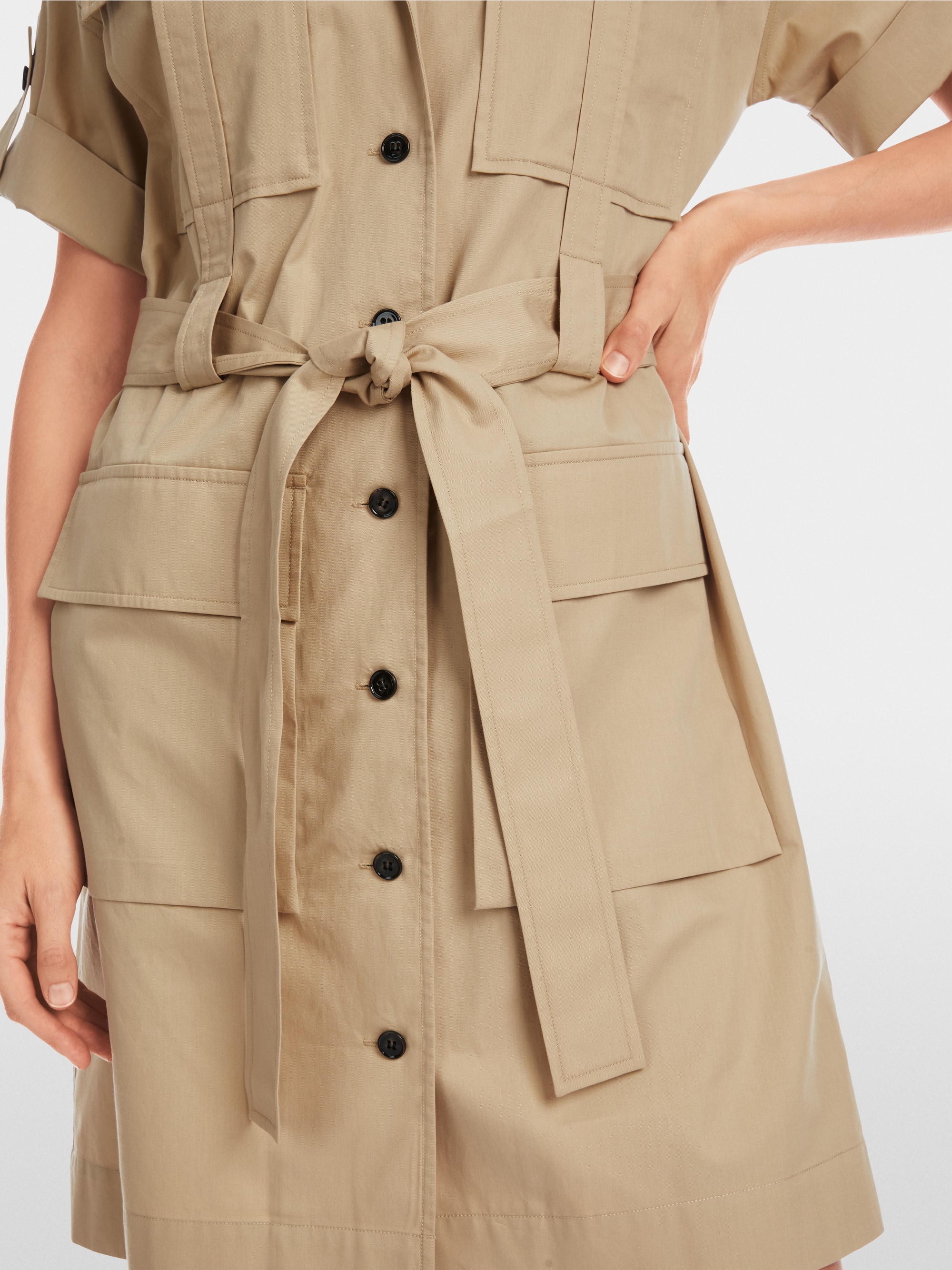 Marc-Cain Utility-style plain shirt dress