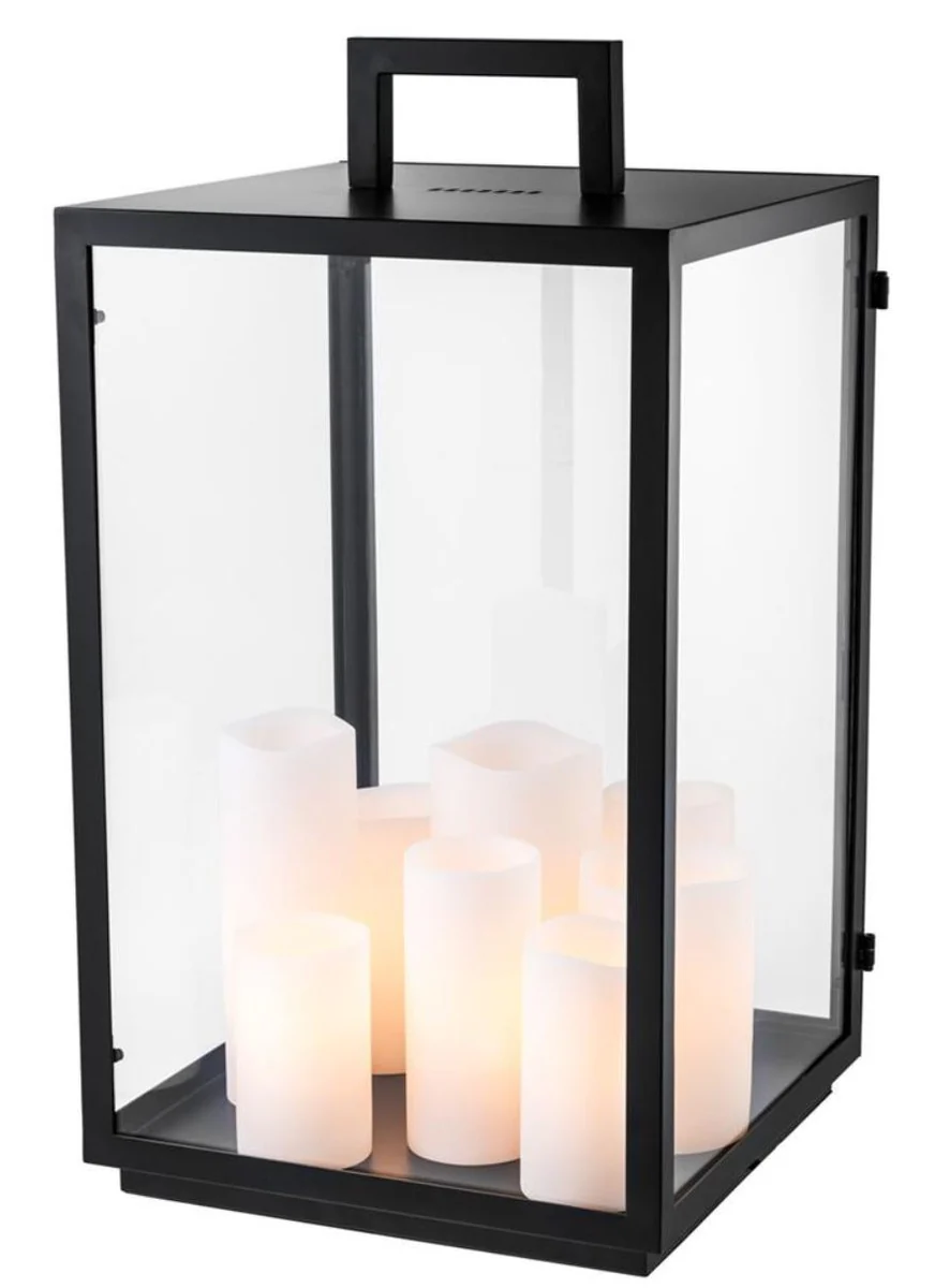 Casa Padrino l¨¢mpara de mesa de lujo negro de 35 x 35 x H. 65 cm - l¨¢mpara de mesa de restaurante del hotel