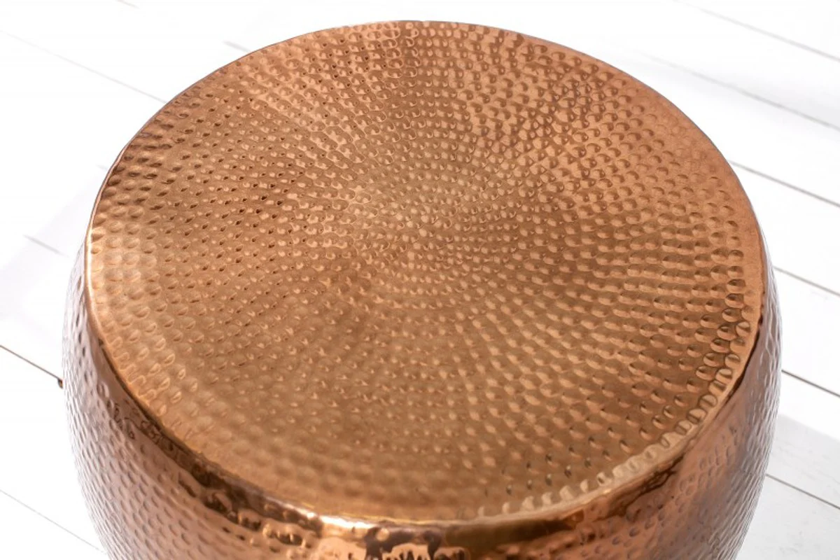 Mesa de centro de lujo Casa Padrino cobre 60 cm aluminio - salón mesa de salón - único