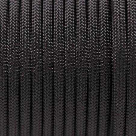 DD Hammocks Paracord Black 25 metros - Rollo de cuerda paracaídas de 7 hebras